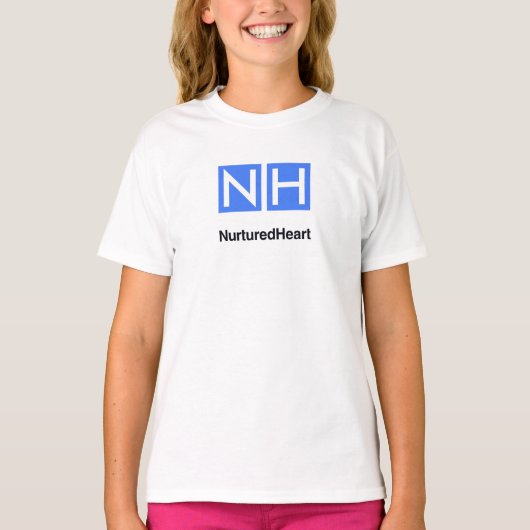 Tshirt blanc NHI Kids avec logo (Devant)