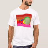 tshirt capoeira arts martiaux arc-en-ciel ax abada (Devant)