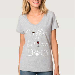 Tshirt Chiens De Vin De Café