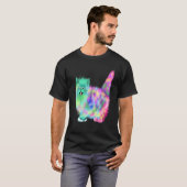 Tshirt couleur arc-en-ciel Kitten (Devant entier)