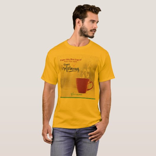 Tshirt couleur jaune tendance (Devant entier)