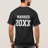Tshirt d'anniversaire romantique pour les couples (Dos)