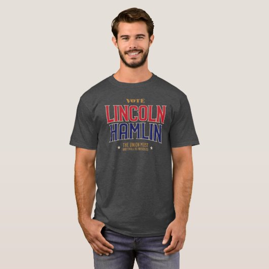 Tshirt de la campagne Lincoln Hamlin (Devant entier)
