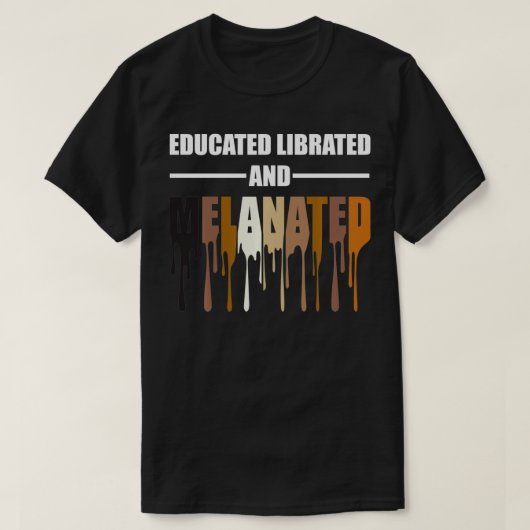 Tshirt de la Librairie melanated (Design devant)