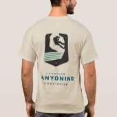 Tshirt de l'Association canadienne du canyoning (Dos)