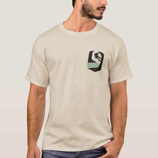 Tshirt de l'Association canadienne du canyoning (Devant)