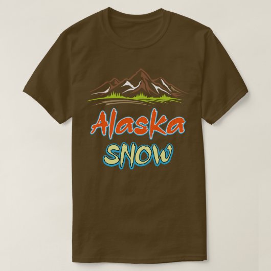 TShirt de neige de l'Alaska (Design devant)