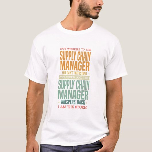 Tshirt de travail - Le gestionnaire de la chaîne d (Devant)