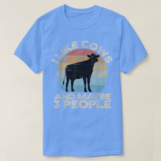 Tshirt de vache, Tee de vache rétro, Cadeau d'aman (Design devant)