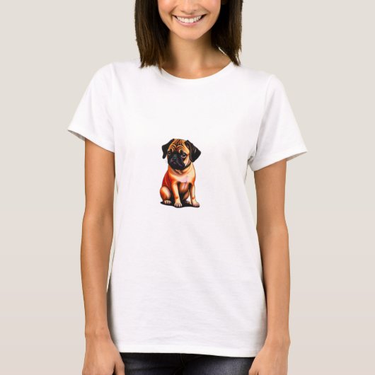 Tshirt Design Chien mignon (Devant)