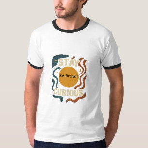Tshirt design, witte & zwarte rand stijlvol