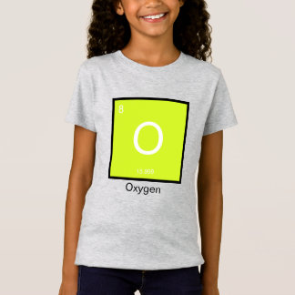 Tshirt d'oxygène de la table des éléments