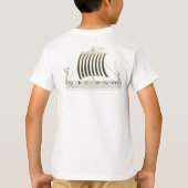 Tshirt du bateau doré métallisé Viking (Dos)