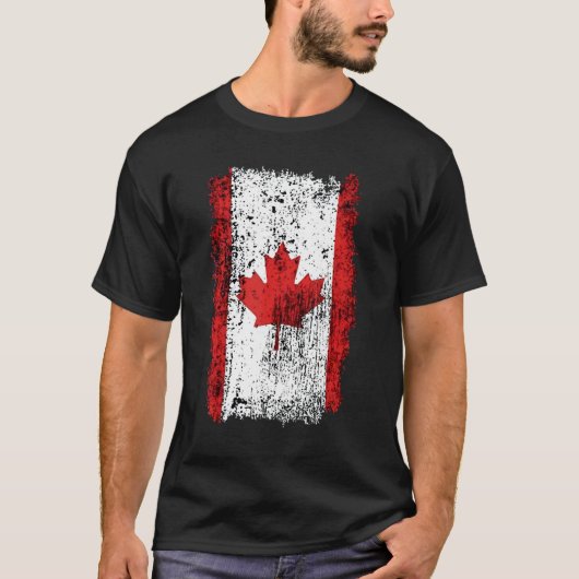 Tshirt du drapeau du Canada, drapeau du Canada, Ca (Devant)