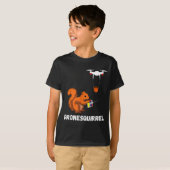 Tshirt Écureuil Pilote de Drone Opérateurs de Quad (Devant entier)