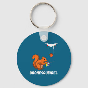 Tshirt Eekhoorn Drone Piloot Quadcopter Operators Sleutelhanger