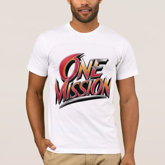 Tshirt - "Eén missie" (Voorkant)