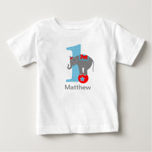 Tshirt éléphant de cirque personnalisé pour premie