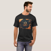 tshirt en coton noir avec design (Devant entier)