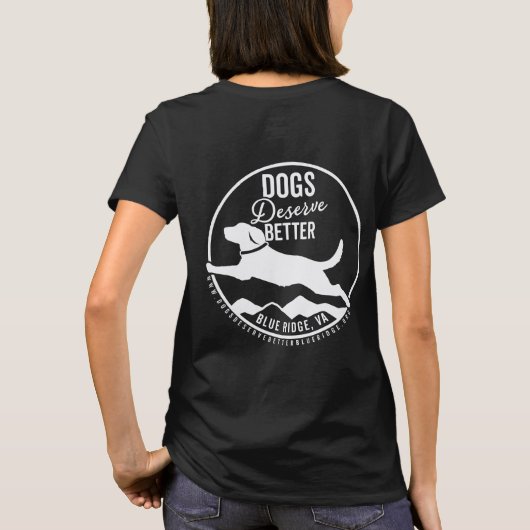 Tshirt féminin - logo blanc (Dos)
