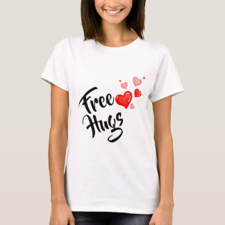 Tshirt Femme Câlins Gratuits