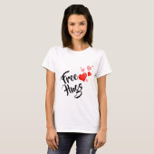 Tshirt Femme Câlins Gratuits (Devant entier)