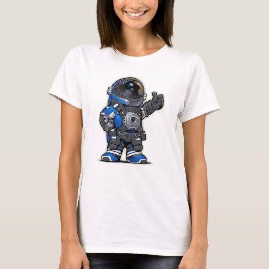Tshirt Femme Cartoon - Blue (Devant)
