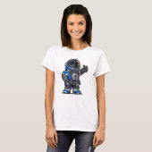 Tshirt Femme Cartoon - Blue (Devant entier)