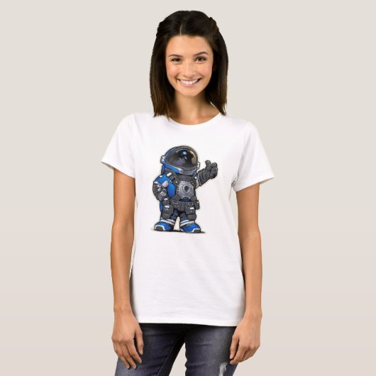 Tshirt Femme Cartoon - Blue (Devant entier)