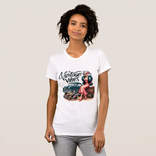 Tshirt femme vintage Glam (Devant entier)