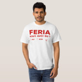 Tshirt feria alcohol humor Bayonne (Voorkant volledig)