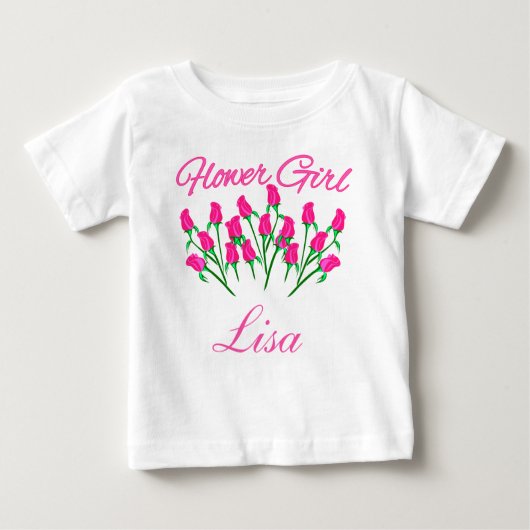 Tshirt Fleur personnalisable (Devant)