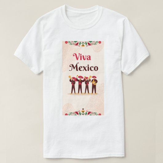 Tshirt for men viva mexico  (Design devant)