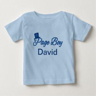 Tshirt garçon mignon de la page à Personnaliser