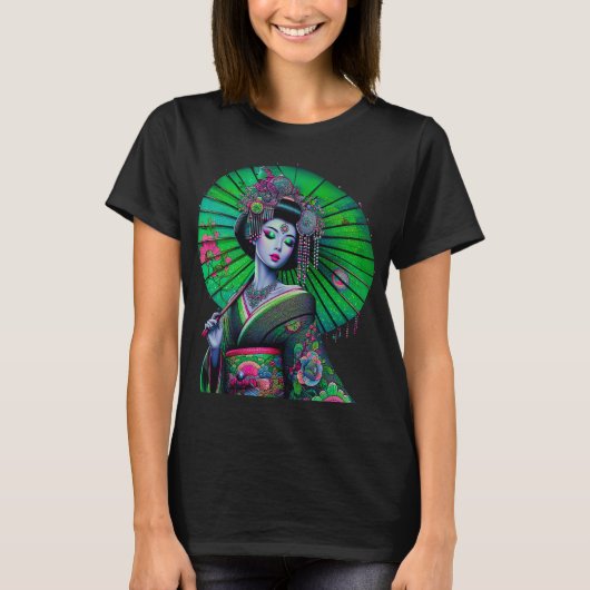 Tshirt Geisha pour femmes (Devant)
