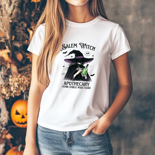 Tshirt Halloween vintage Apothecary sorcière