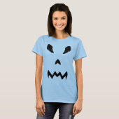 Tshirt Halloween visage citrouille (Devant entier)