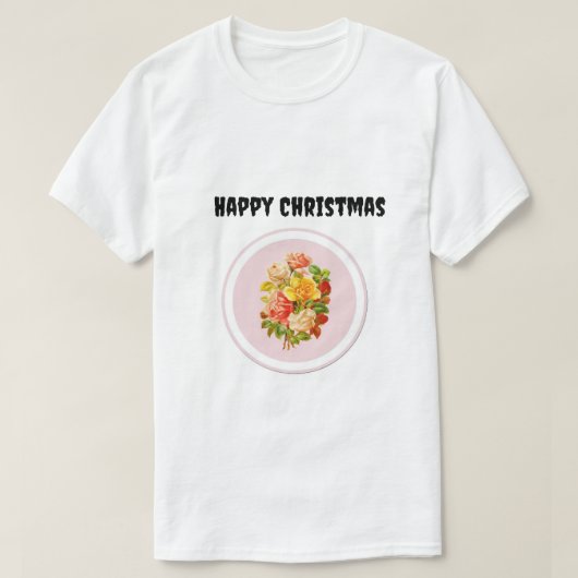 Tshirt Happy Christmas (Design voorkant)