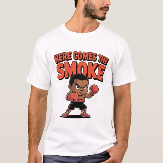 TSHIRT ICI VIENT LA FUMÉE (Devant)