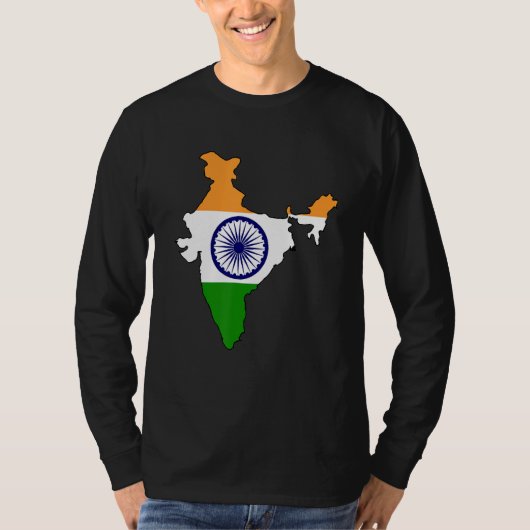 Tshirt Inde, drapeau indien, drapeau indien, indi (Devant)
