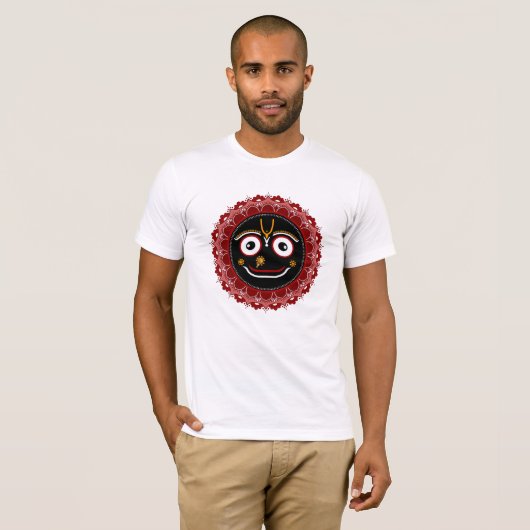 Tshirt Jagannath - Lord de l'Univers - Krishna art (Devant entier)