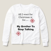 Tshirt Kids Long Manches - Drôle Noël (Motif recto)