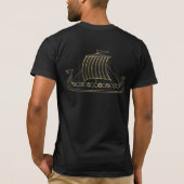 Tshirt Longboat Viking Métallisé Or (Dos)