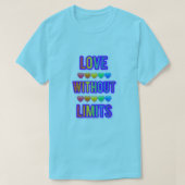 Tshirt love ❤️ without limits. Valentines day 💕  (Design devant)