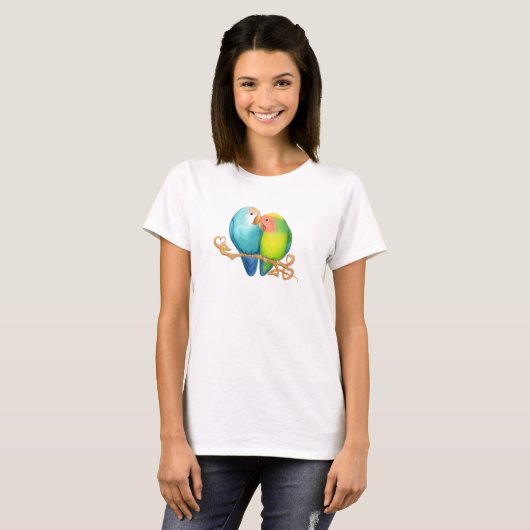 Tshirt Lovebirds coloré (Devant entier)