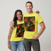 Tshirt mains colorées (Unisexe)