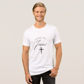 Tshirt Merci Jesus | Unisexe | Foi chrétienne (Recto plein)