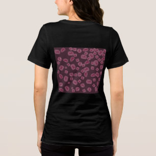 Tshirt met fantastische roze feeën op zwarte achte