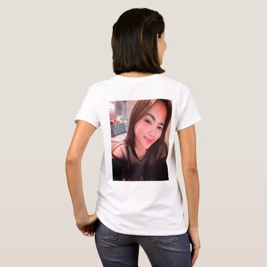 Tshirt met mooi meisje (Achterkant volledig)