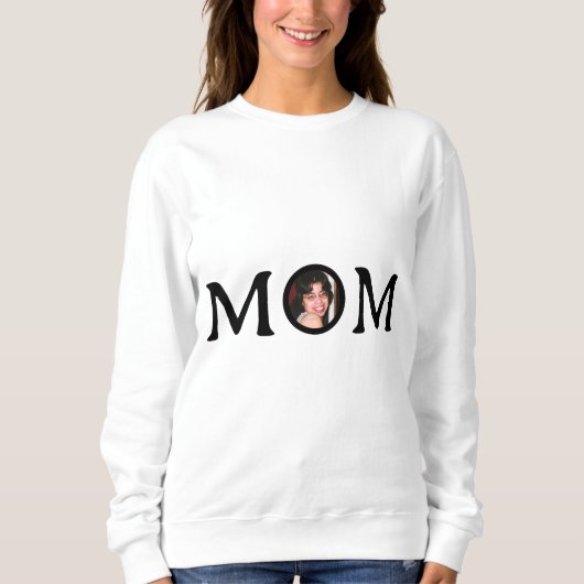 Tshirt MOM avec photo de l'enfant ajouté (Devant)
